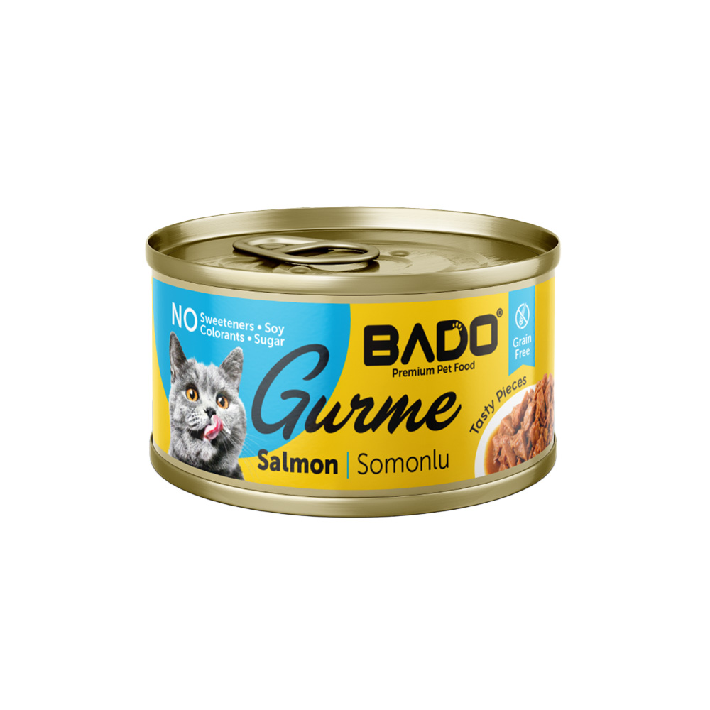 Bado Somon Gurme Yaş Kedi Maması 85 gr