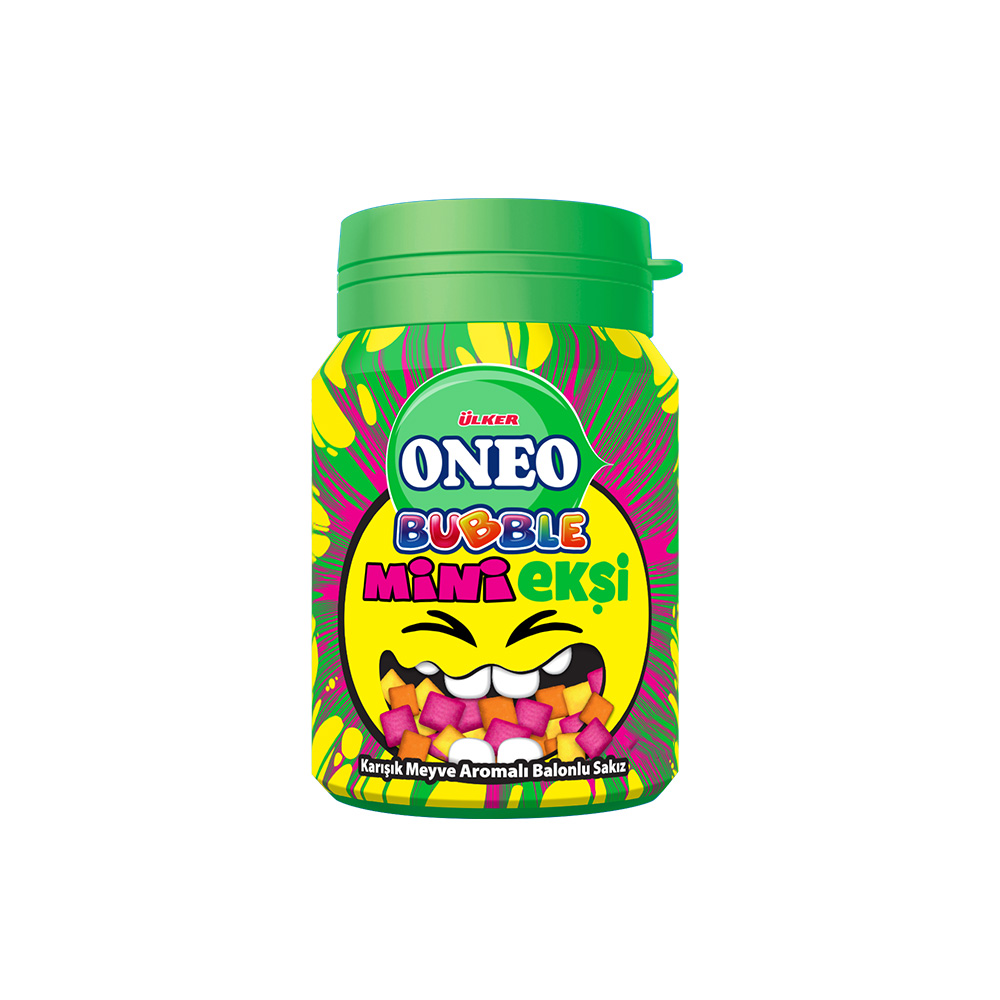 Ülker Oneo Bubble Mini Ekşi Elma&Limon 60 gr