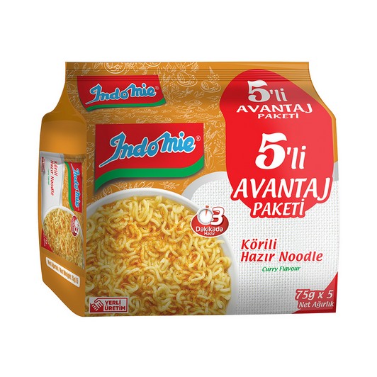 Indomie Körili Noodle 75 gr 5'li Paket