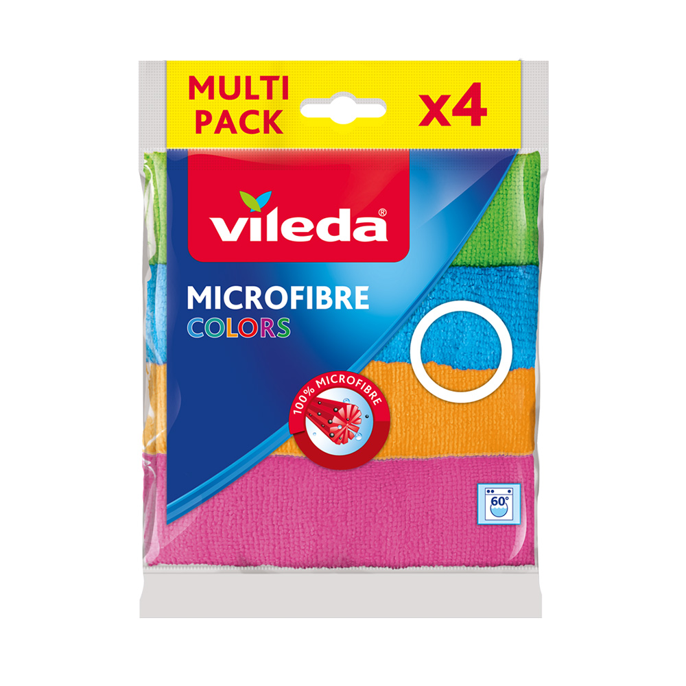 Vileda Mikrofiber Colors Bez 4'lü