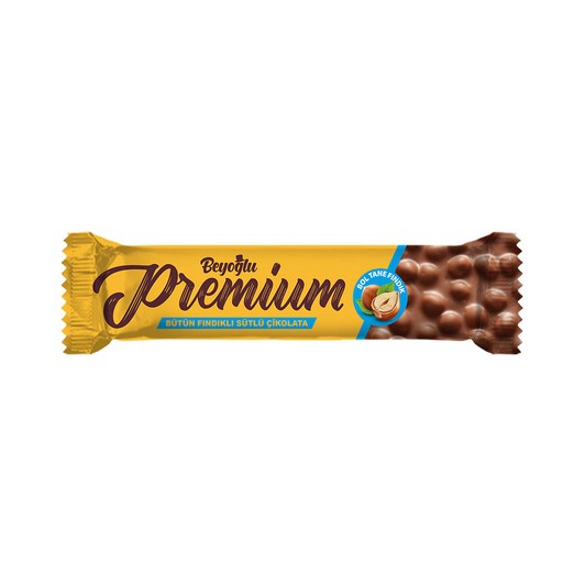 Beyoğlu Premium %20 Tane Fındıklı Sütlü Çikolata 75 gr