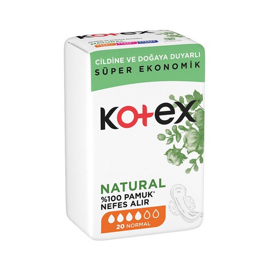 Kotex Natural Ultra Hijyenik Ped Süper Ekonomik Normal 20 li