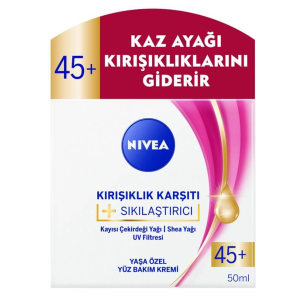 Nivea Kırışıklık Karşıtı + Sıkılaştırıcı 45+ 50 Ml