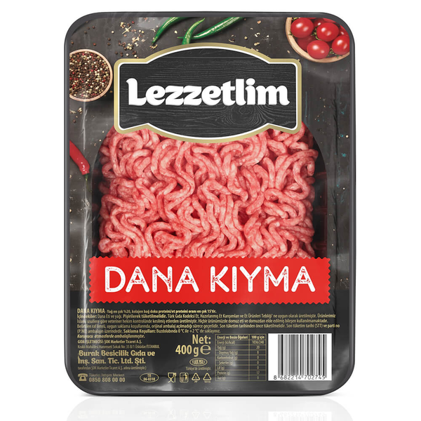 Lezzetlim Dana Kıyma 400 g