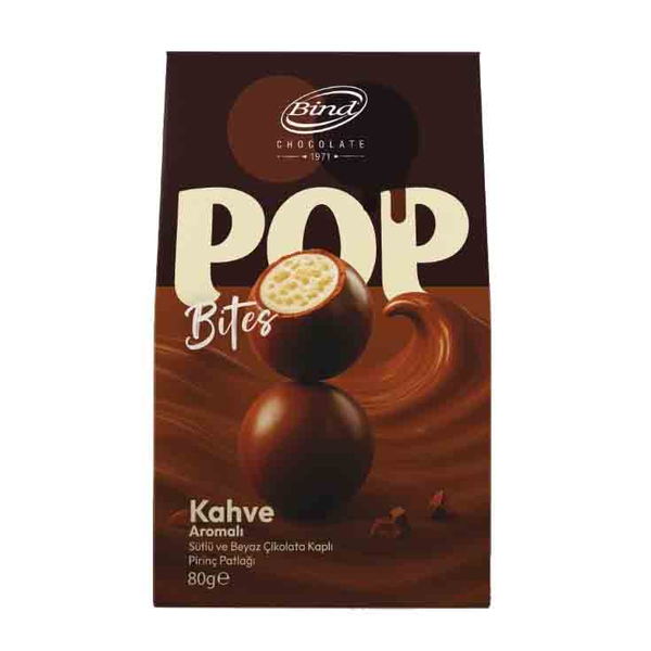 Bind Pop Beyaz Çikolatalı Pirinç Patlağı 80 g
