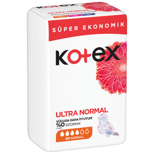 Kotex Hijyenik Ped Ultra Normal Ekonomik Paket 24'lü x6 Adet