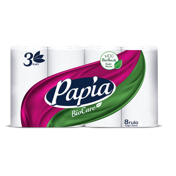 Papia Biocare Kağıt Havlu 8'li