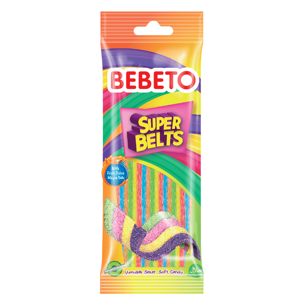 Bebeto Yumuşak Şeker Super Belts 75 g