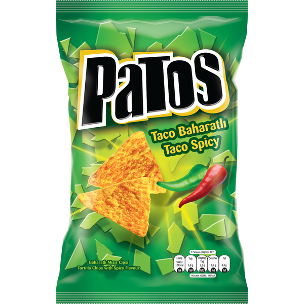 Patos Taco Baharatlı Cips 185 g