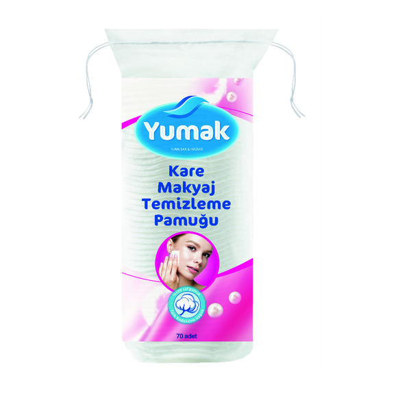 Yumak Kare Makyaj Temizleme Pamuğu 70'li
