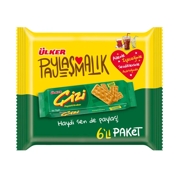 Ülker Çizi Kraker 6'lı 420 g