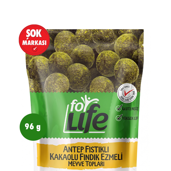 Folife Antepfıstıklı Kakaolu Meyve Topları 96 g