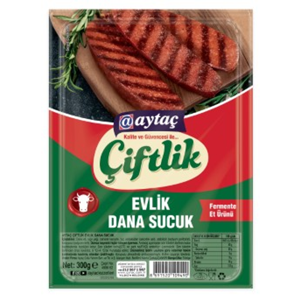 Aytaç Çiftlik Dana Evlik Sucuk 300 g