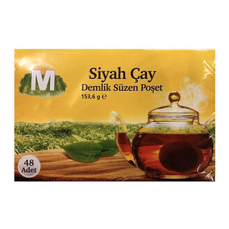 Migros Demlik Poşet Siyah Çay 48 x 3.2 G