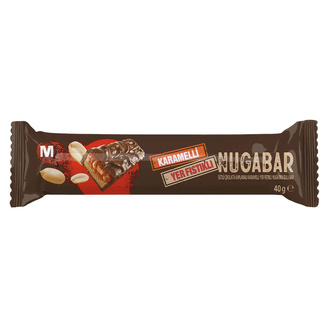 Migros Sütlü Çikolata Kaplı Karamelli Yer Fıstıklı Nuga Dolgulu Bar 40 G