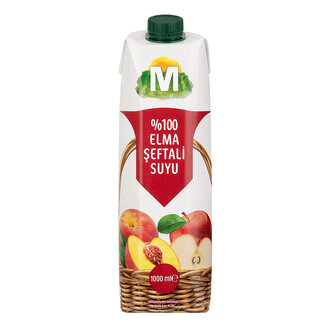 Migros %100 Elma Şeftali Suyu 1 L