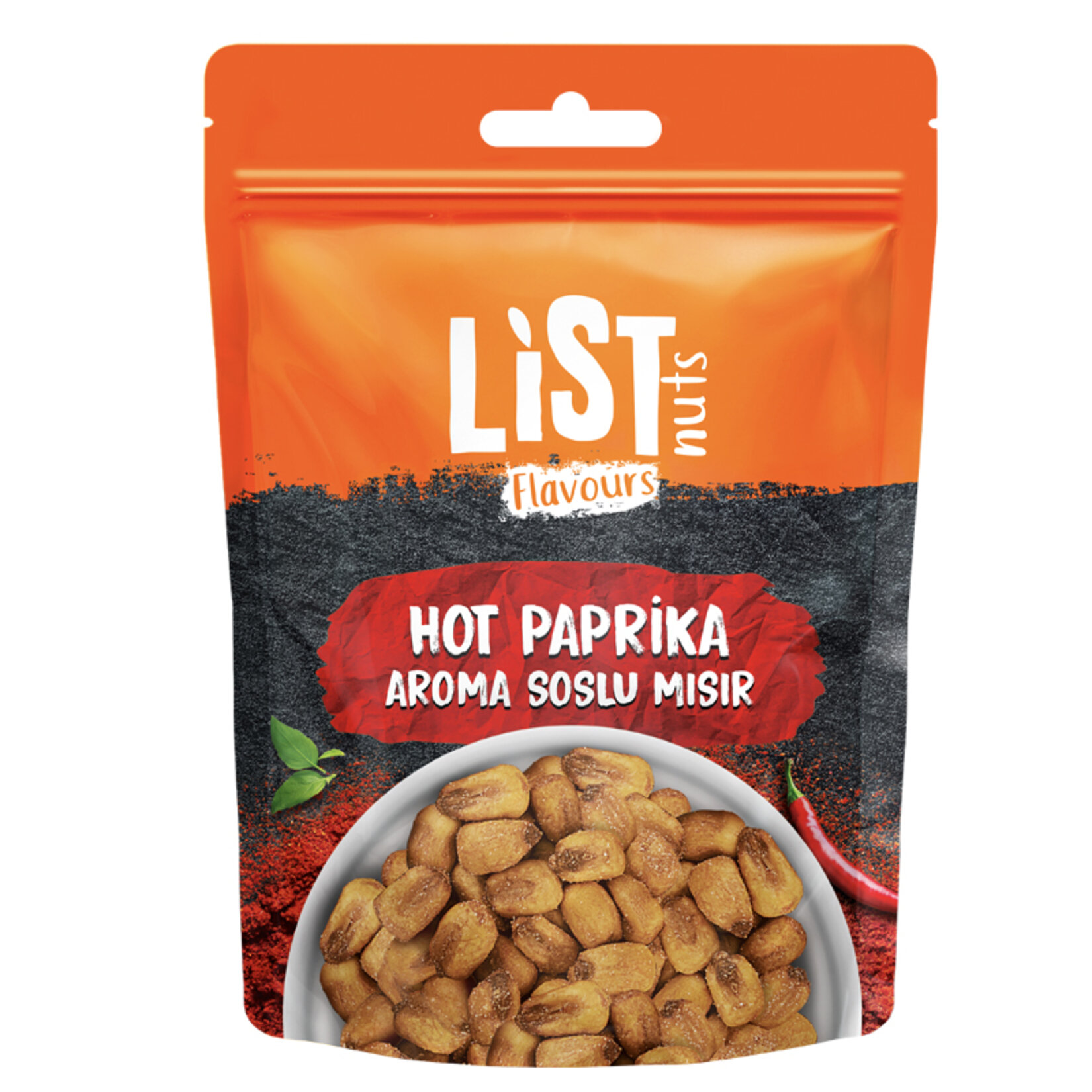 List Flavours Hot Paprika Soslu Mısır 75G