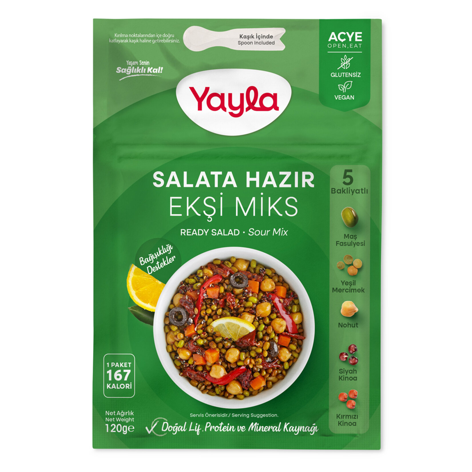 Yayla Salata Hazır Ekşi Miks 120 G