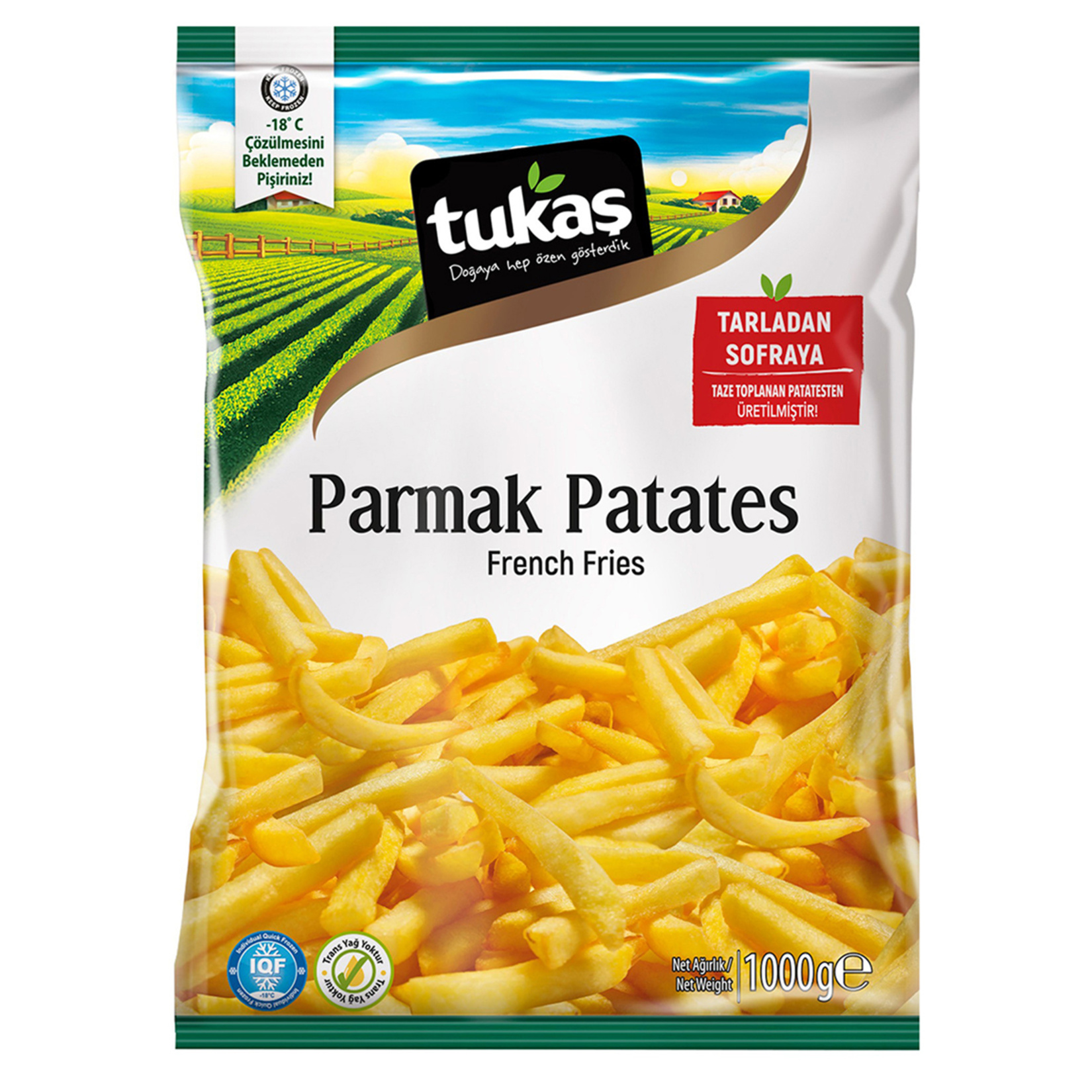 Tukaş Dondurulmuş Parmak Patates 1 Kg