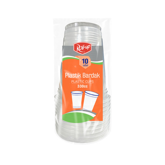 Roll-Up Plastik Bardak 330 Cc 10'lu