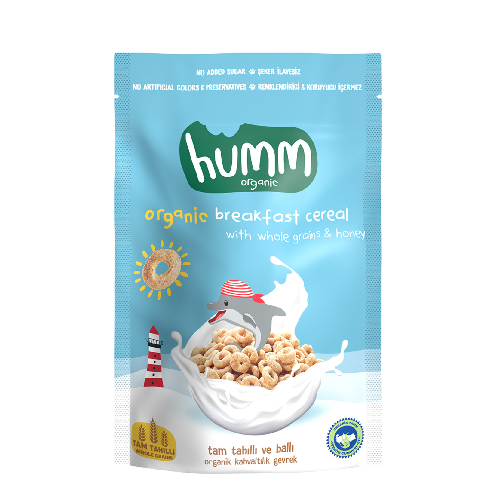 Humm Organik Tam Tahıllı Ballı Kahvaltılık Gevrek 80 Gr