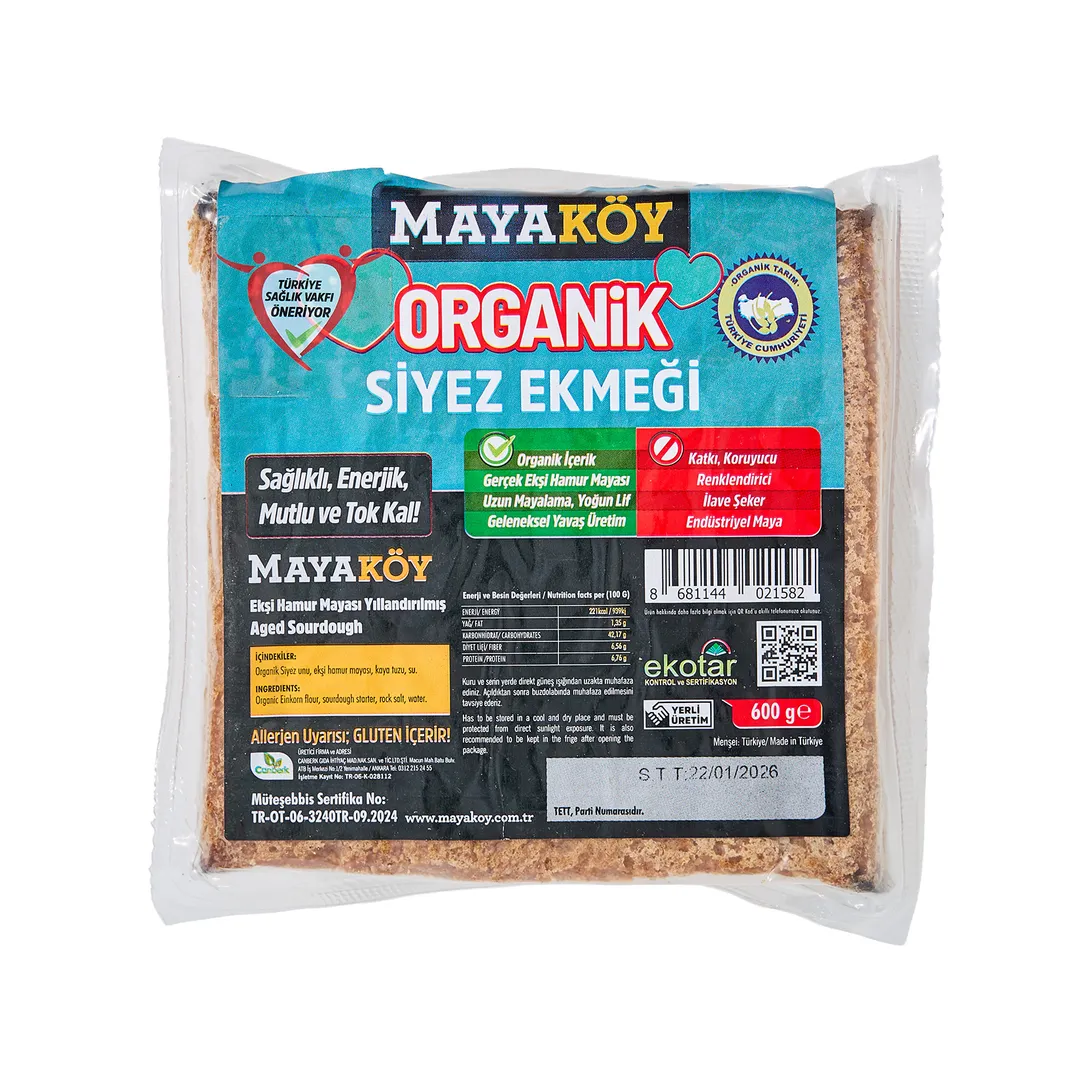 Mayaköy Organik Siyez Ekmek 600G