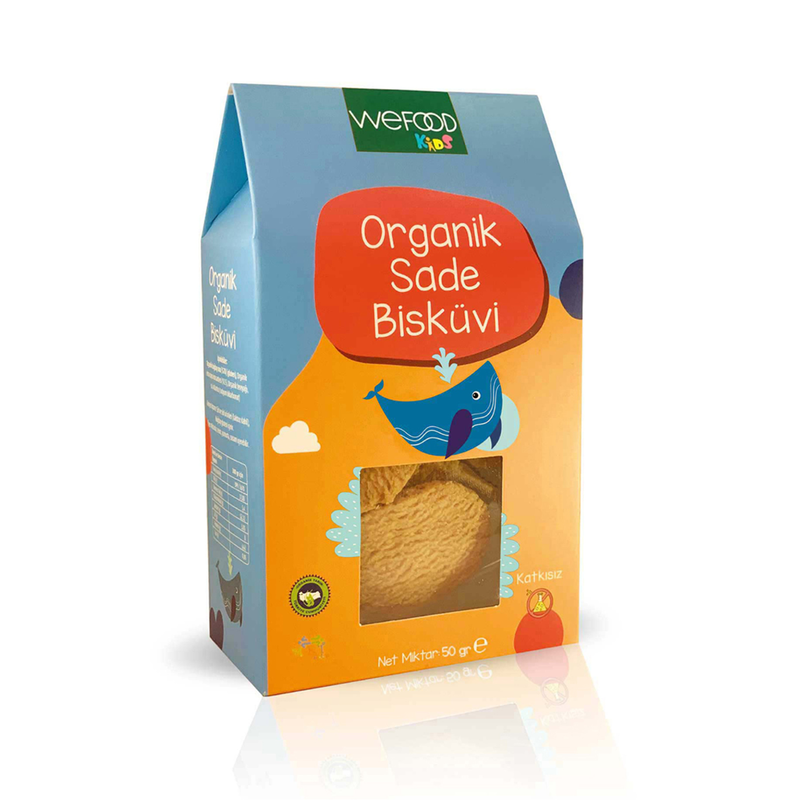 Wefood Kids Organik Sade Tereyağlı Bisküvi 50 G