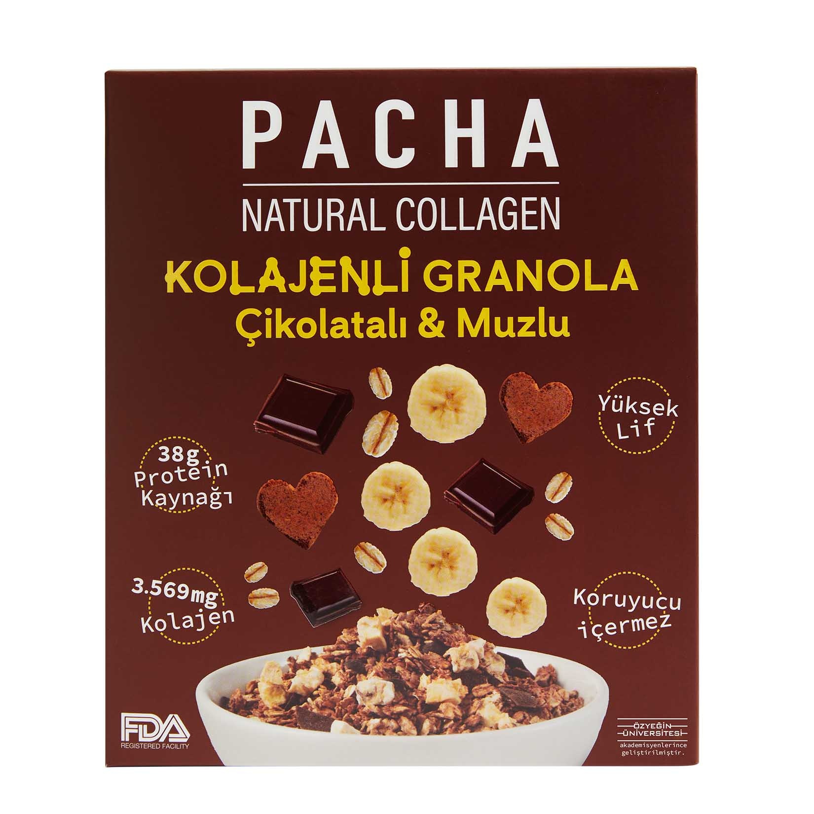 Pacha Natural Collagen Granola - Çikolatalı & Muzlu