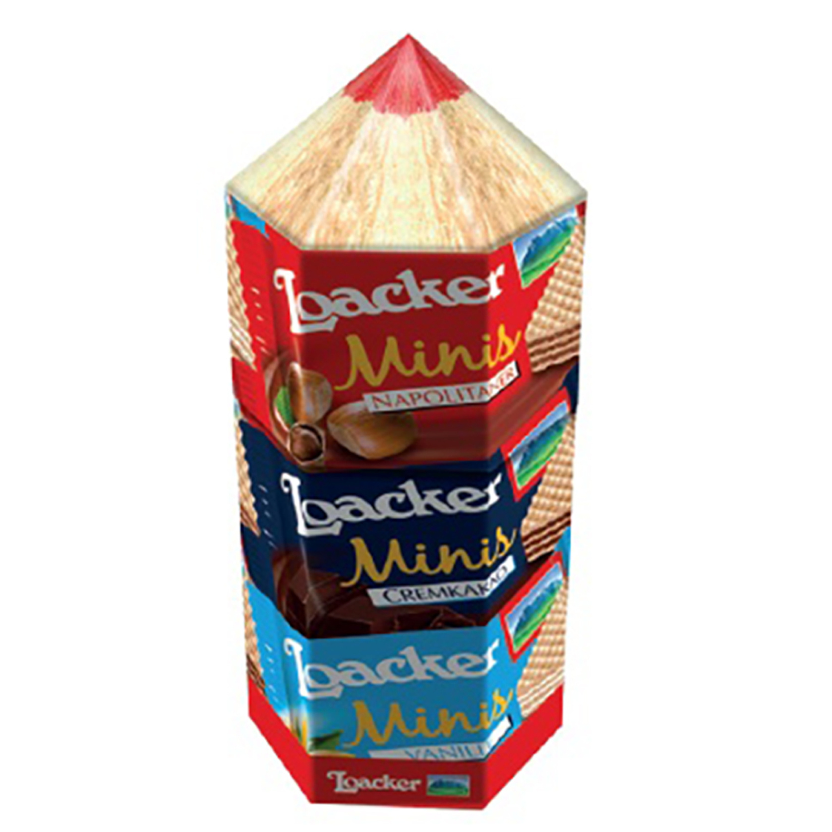Loacker Minis Mix Coloured Pencil Gofret 100 G