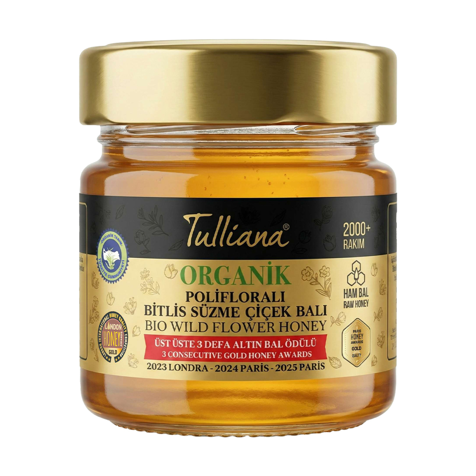 Tulliana Organik Polifloralı Çiçek Balı 300 G
