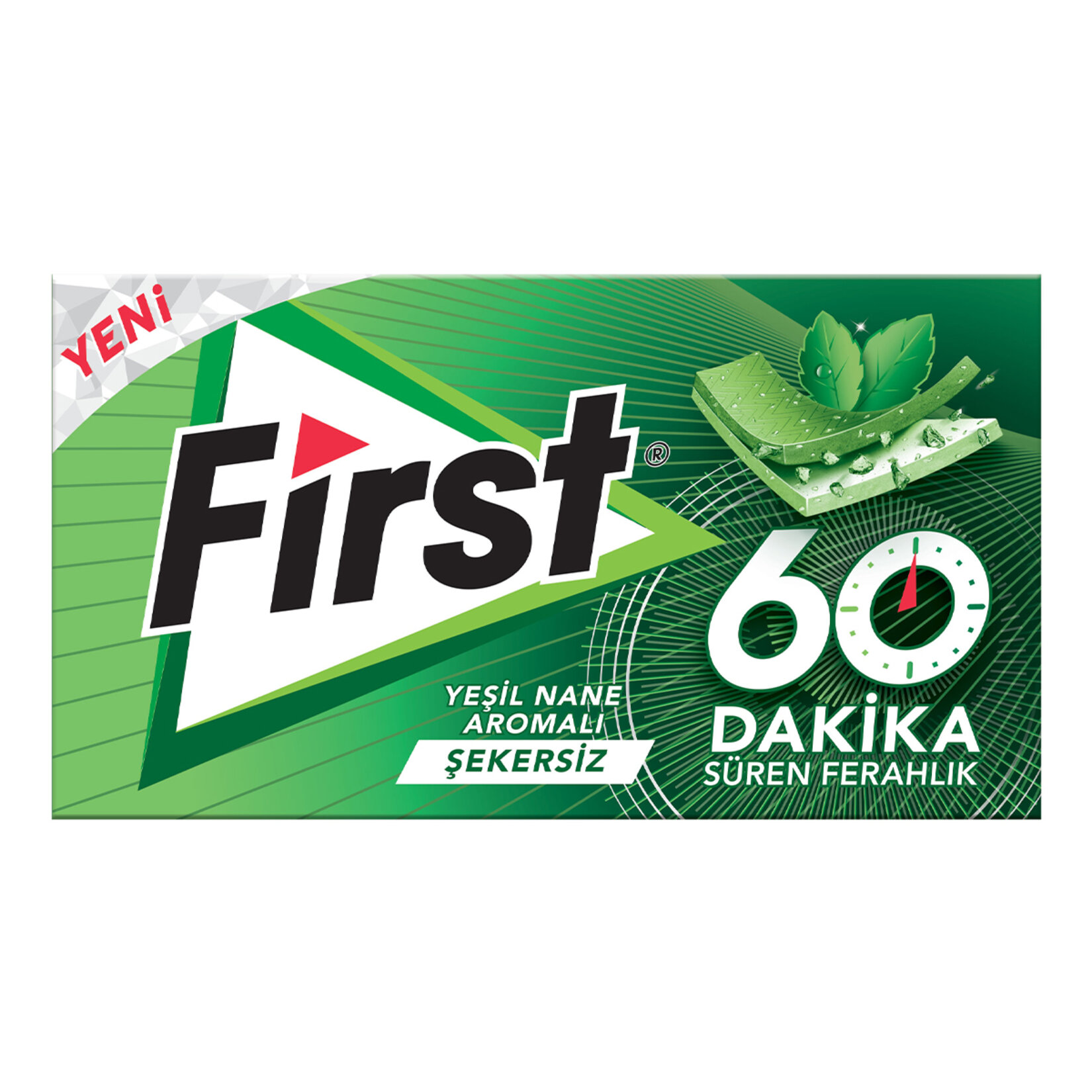 First 60Dk Yeşil Nane Aromalı Sakız 27G