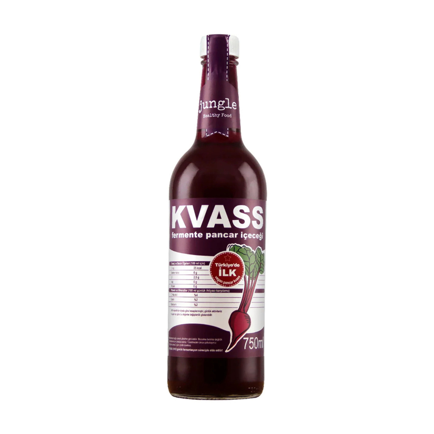 Jungle Healthy Food Kvass Fermente Pancar İçeceği 750 Ml