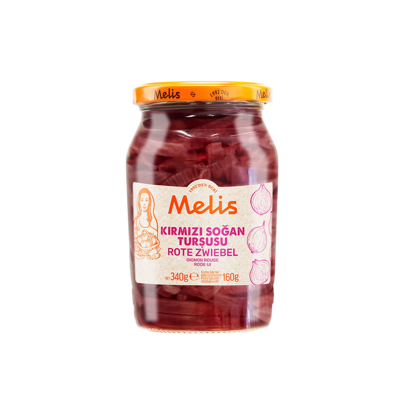 Melis Kırmızı Soğan Turşusu 340 G