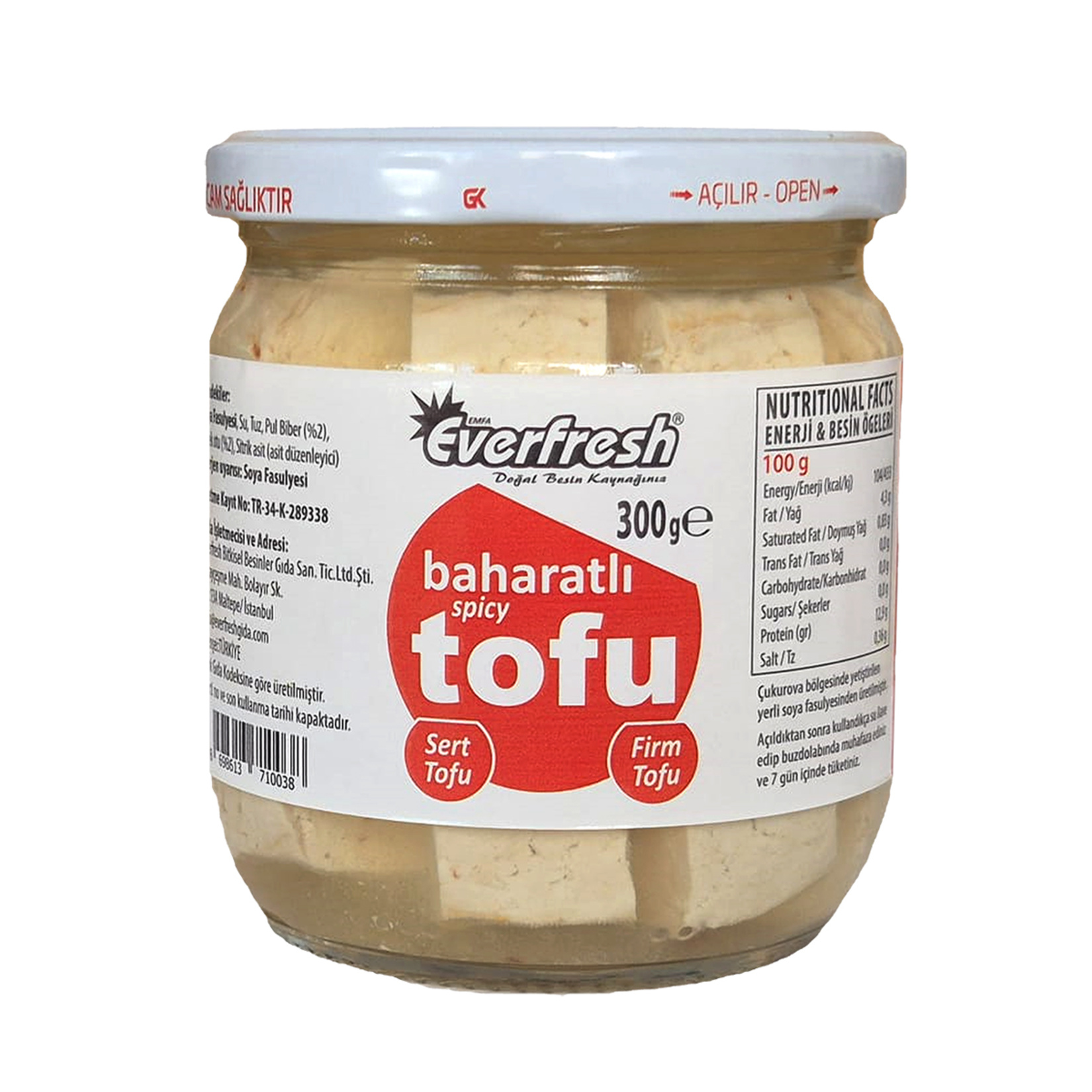 Everfresh Baharatlı Tofu 300 G