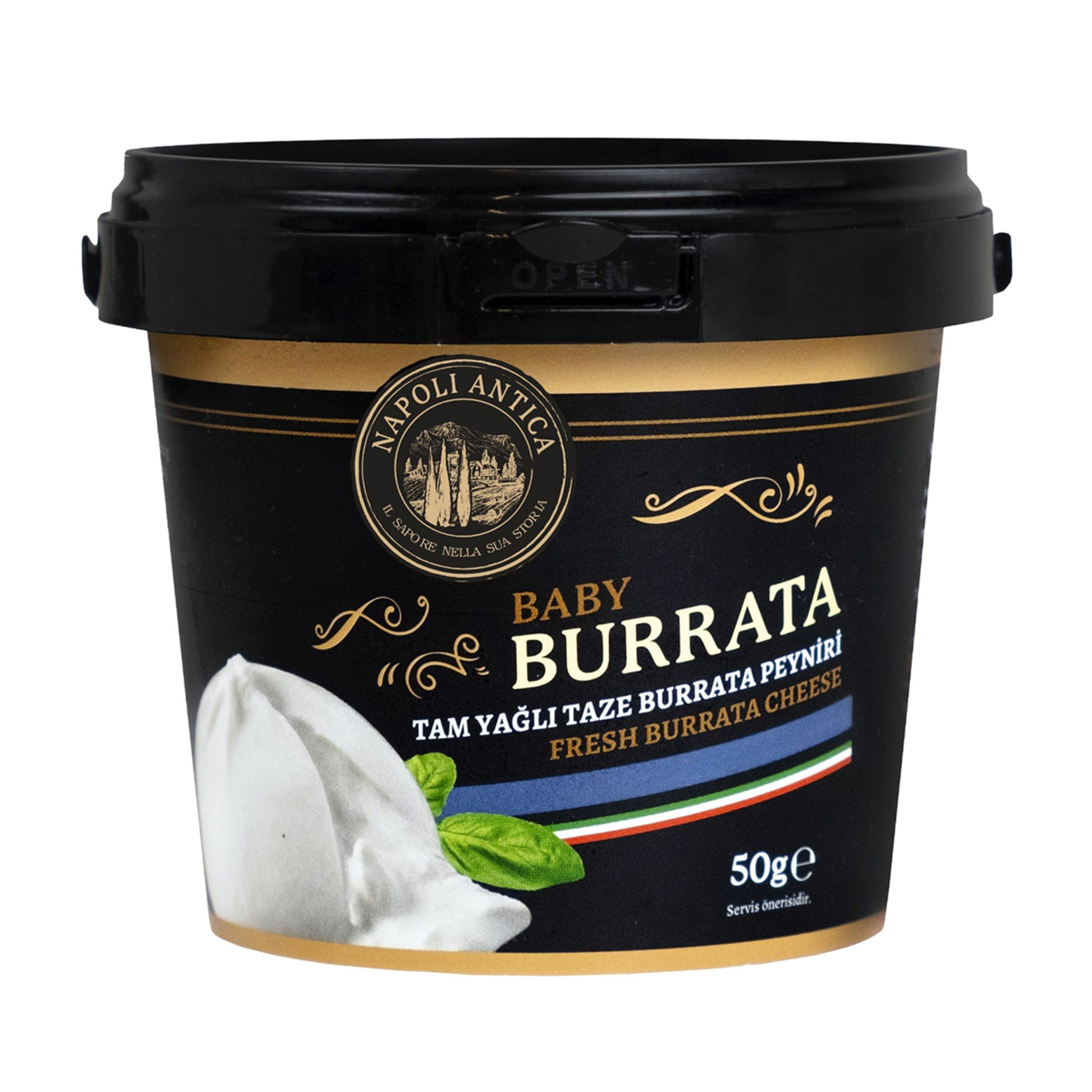Napoli Antica Tam Yağlı Taze Burrata İnek Peyniri 300 G