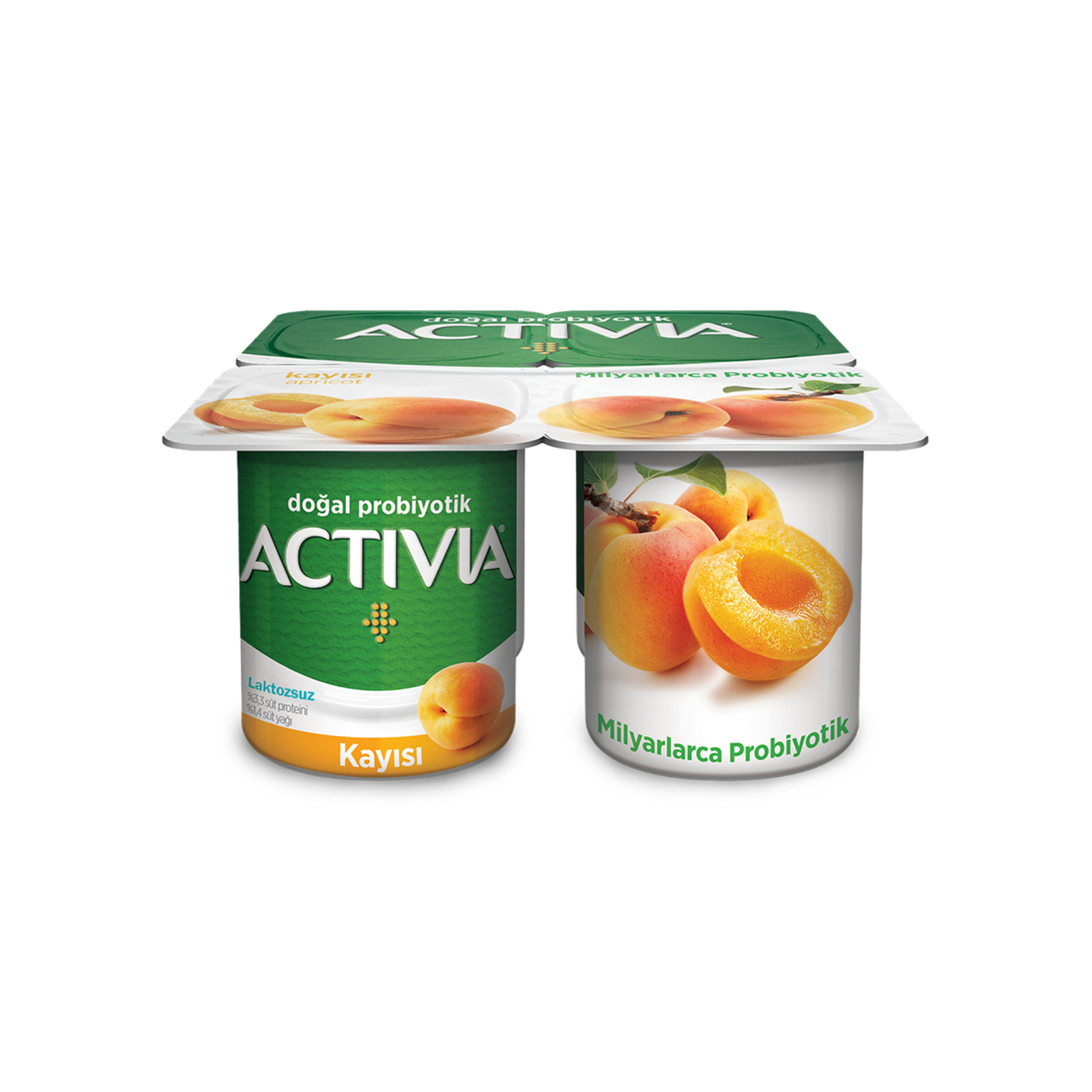 Activia Doğal Probiyotikli Kayısılı Yoğurt 4x100 G