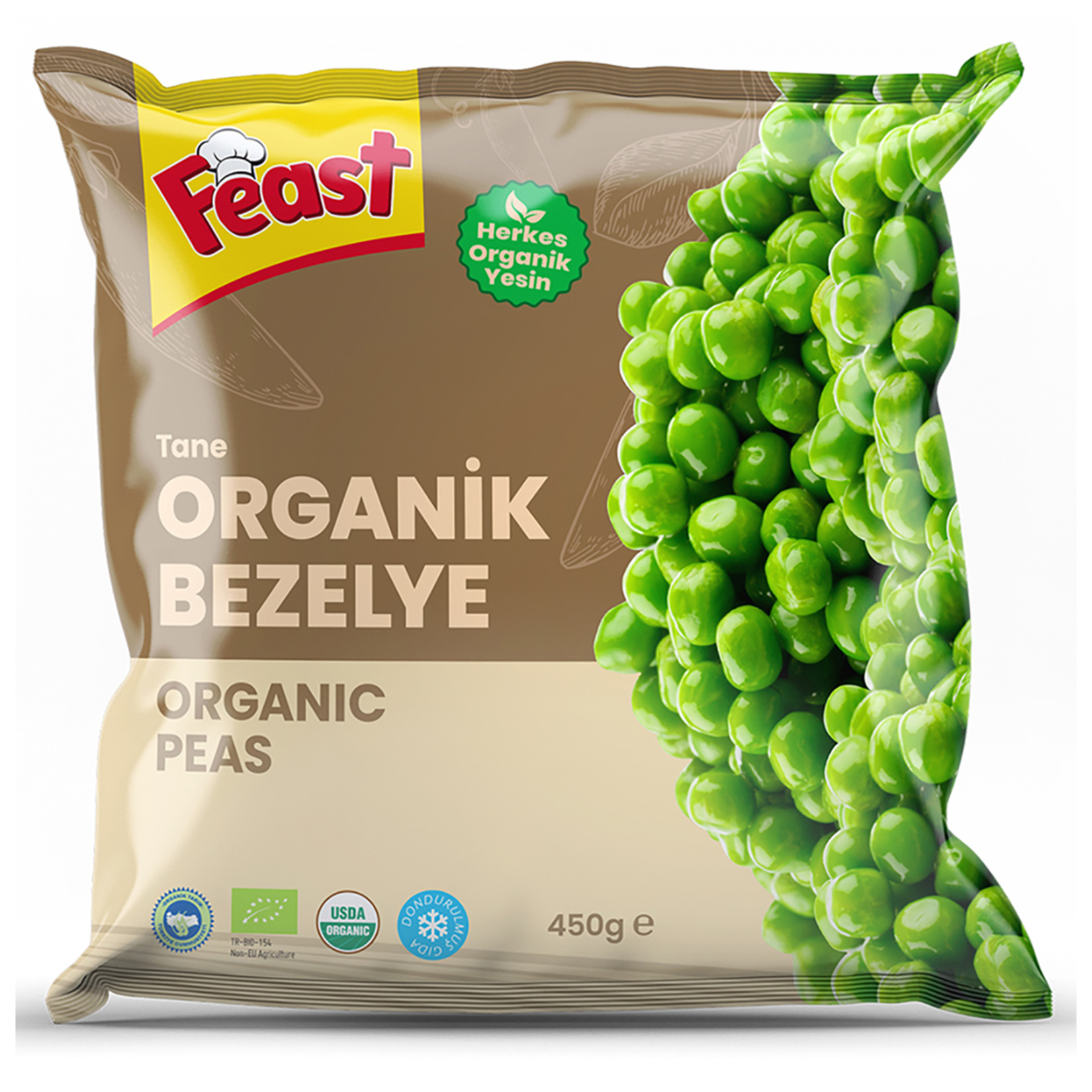 Feast Organik Bezelye 450 G