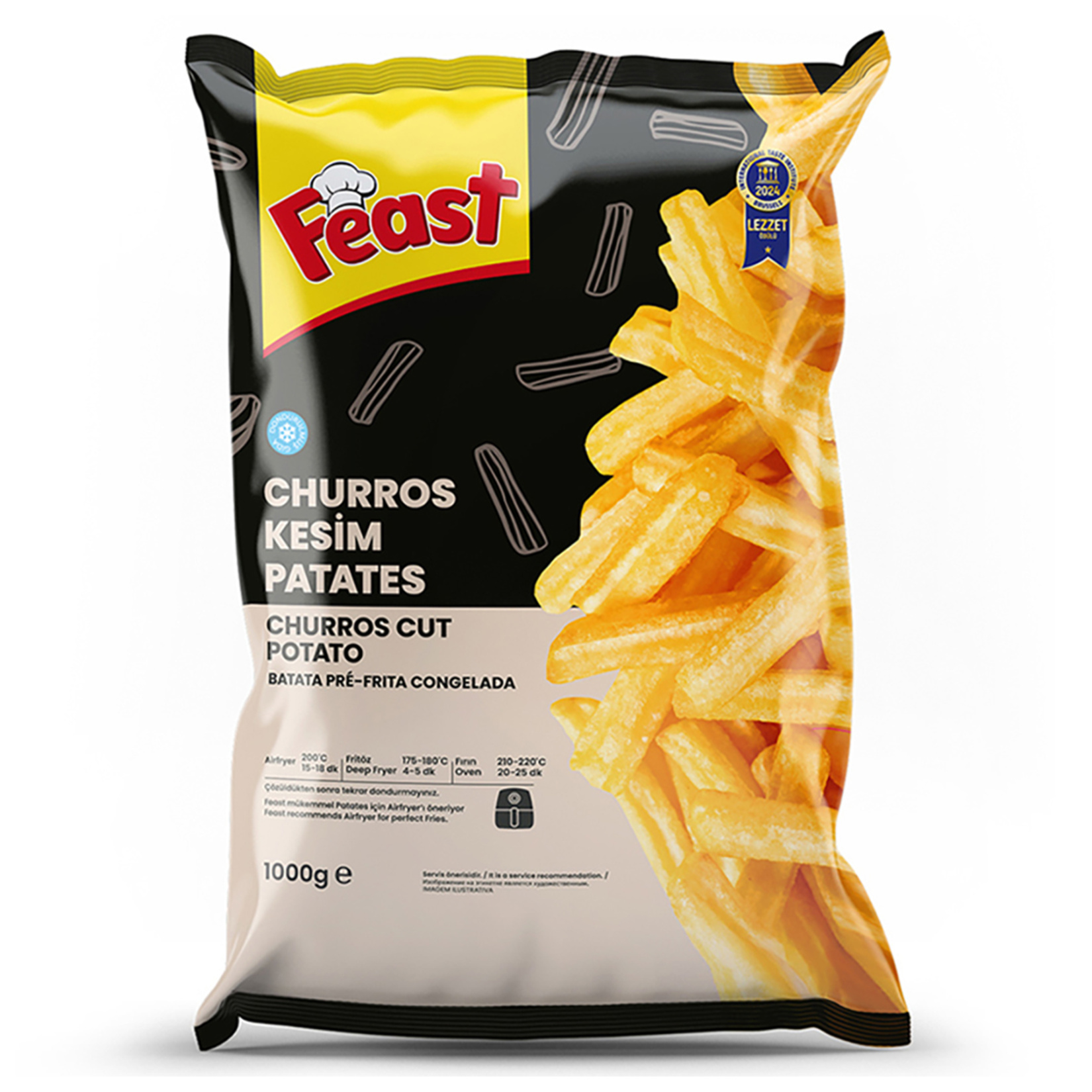 Feast Gurme Churros Kesim Patates 1 Kg