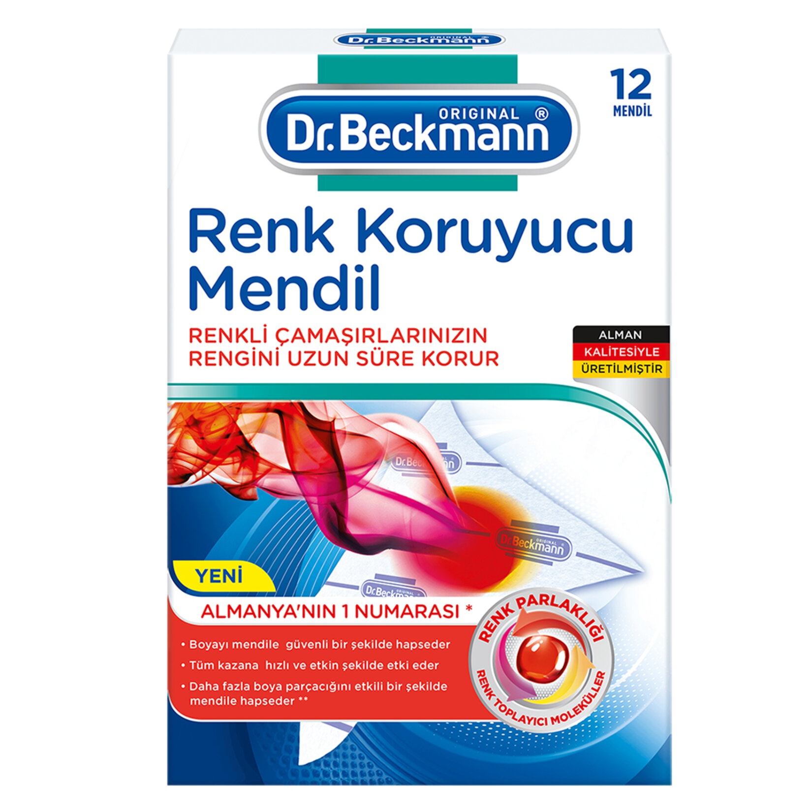 Dr.Beckmann Renk Koruyucu Mendil 12'li