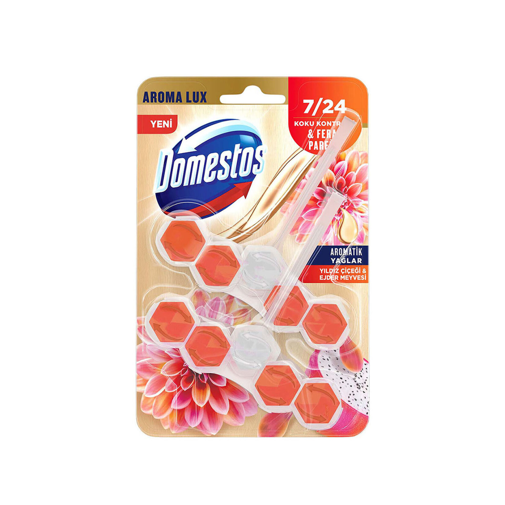 Domestos Tuvalet Bloğu Aroma Lux Yıldız Çiçeği & Ejder Meyvesi 100 G
