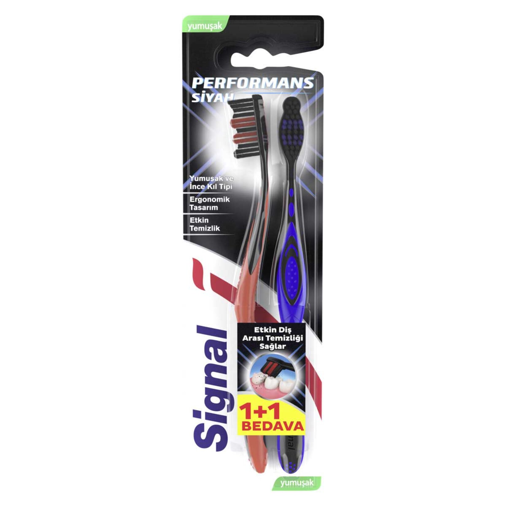 Signal Diş Fırçası Performance Black 31 GR 1+1