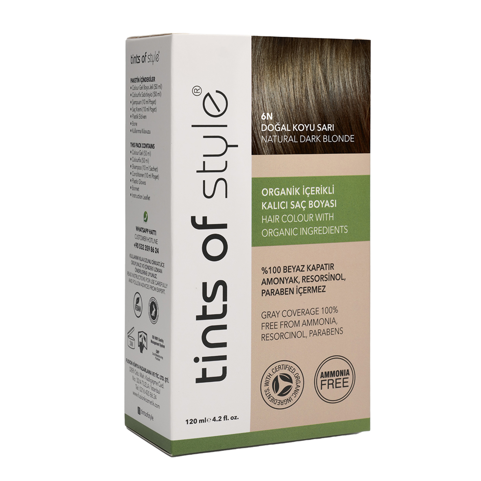 Tints Of Style 1N Doğal Siyah Saç Boyası 120 Ml