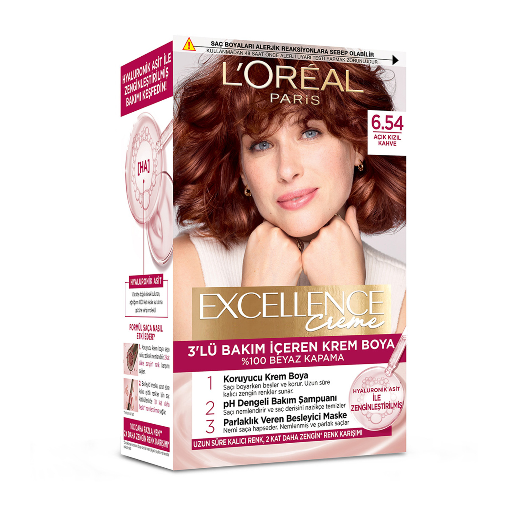 Excellence Creme 6.54 Açık Kızıl Kahve Saç Boyası