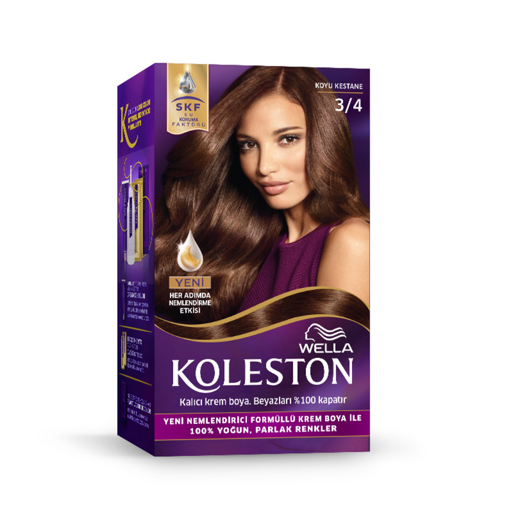 Koleston 3/4 Koyu Kestane Saç Boyası