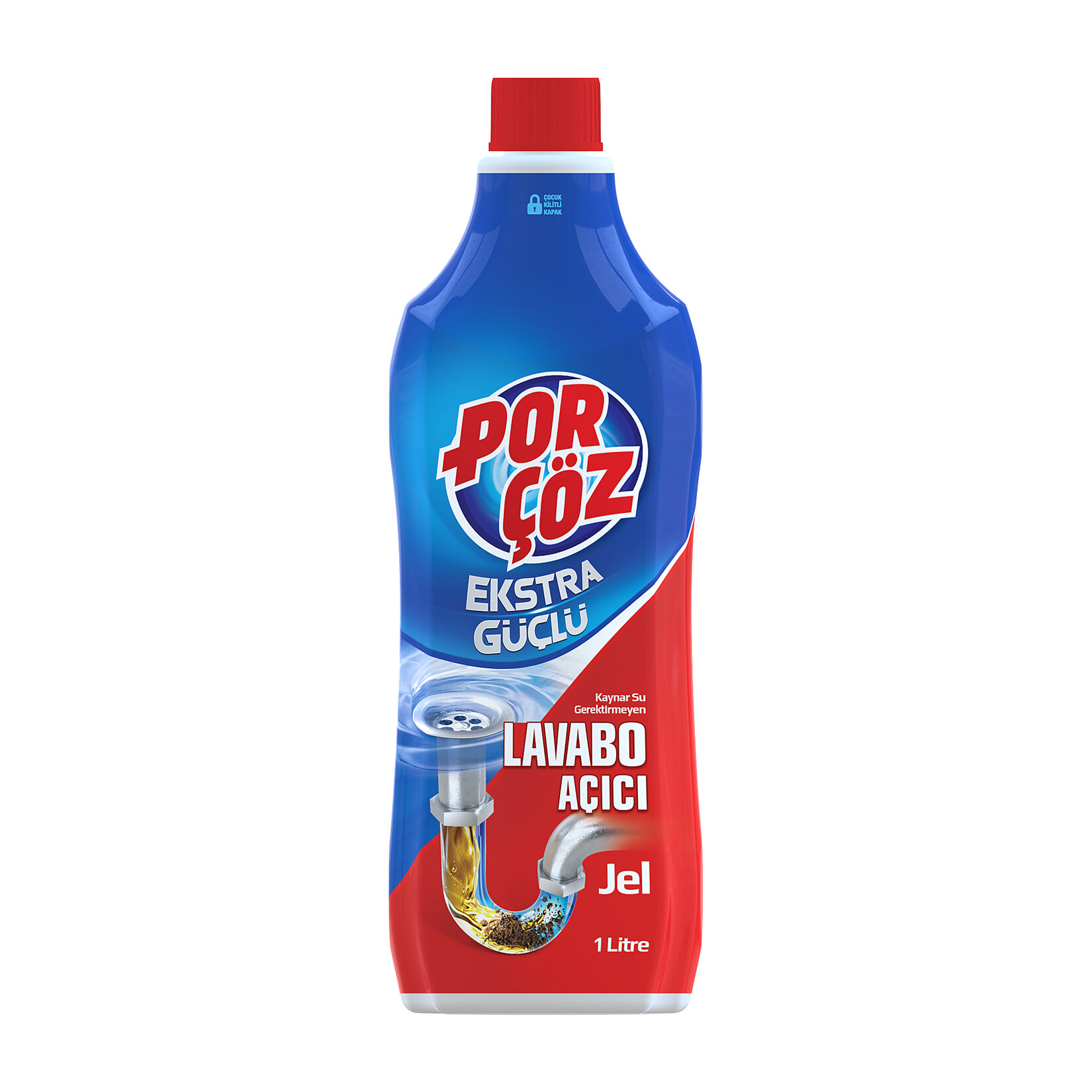 Porçöz Lavabo Açıcı Jel 1000 ml