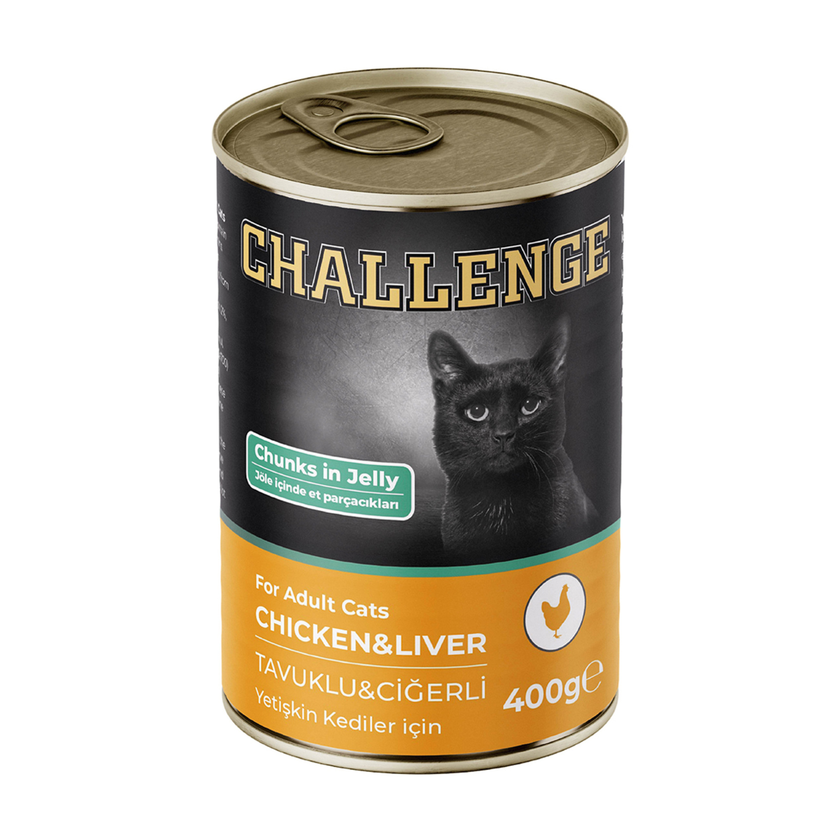Challenge Tavuklu Ciğerli Yetişkin Kedi Konservesi 400 G