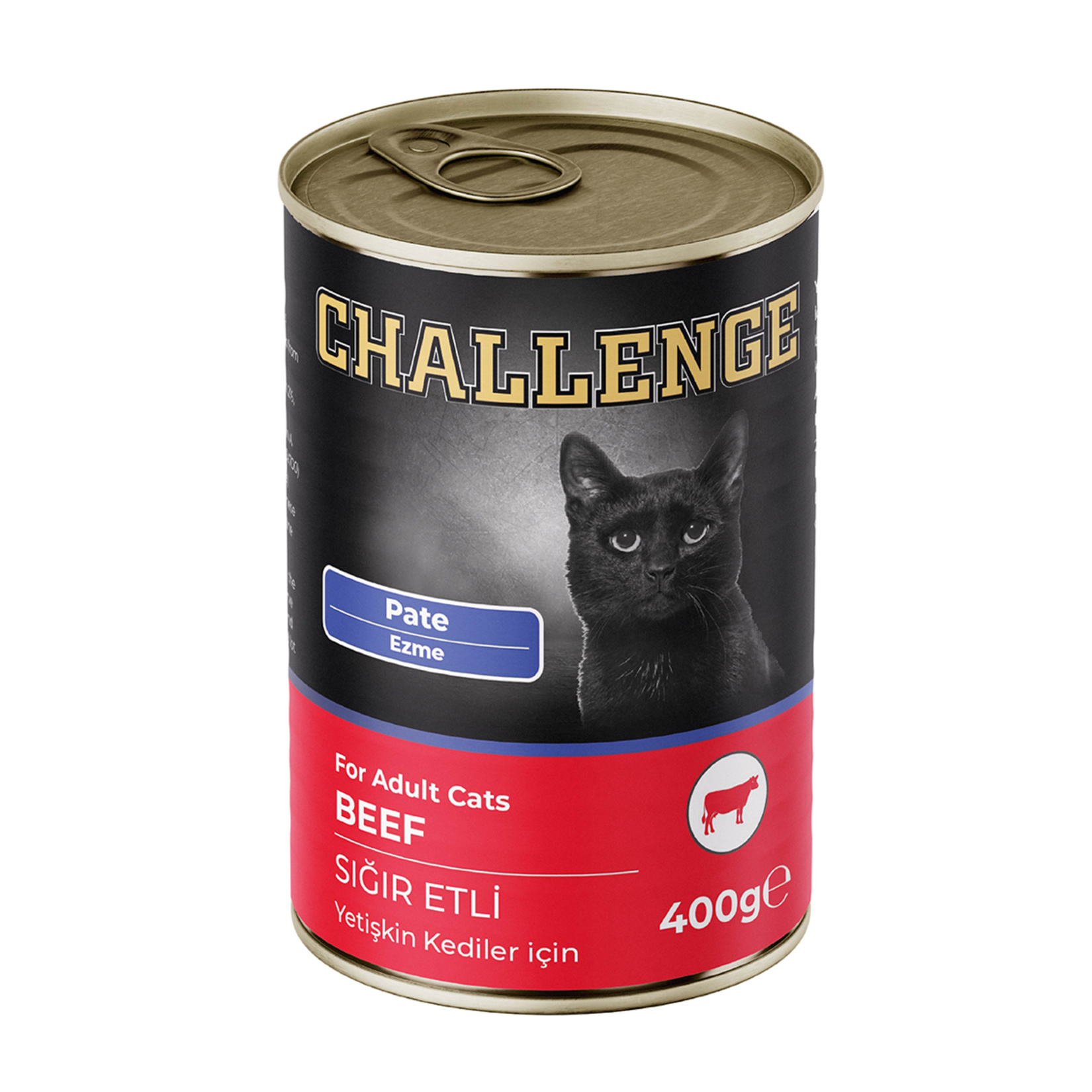 Challenge Pate Sığır Etli Yetişkin Kedi Konservesi 400 G