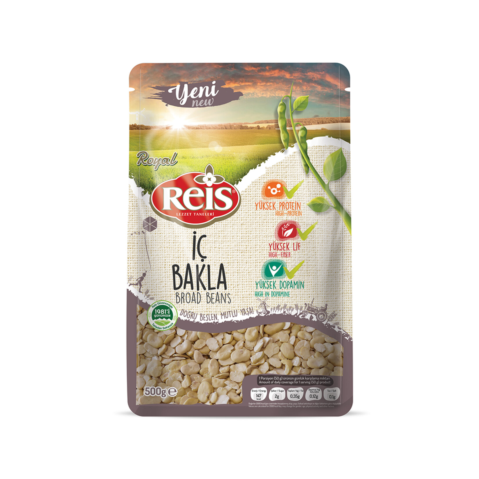 Reis Royal İç Bakla 500 G