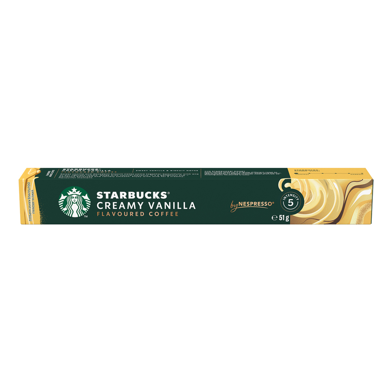Starbucks By Nespresso Creamy Vanilla Kapsül Kahve 10'lu 51 G