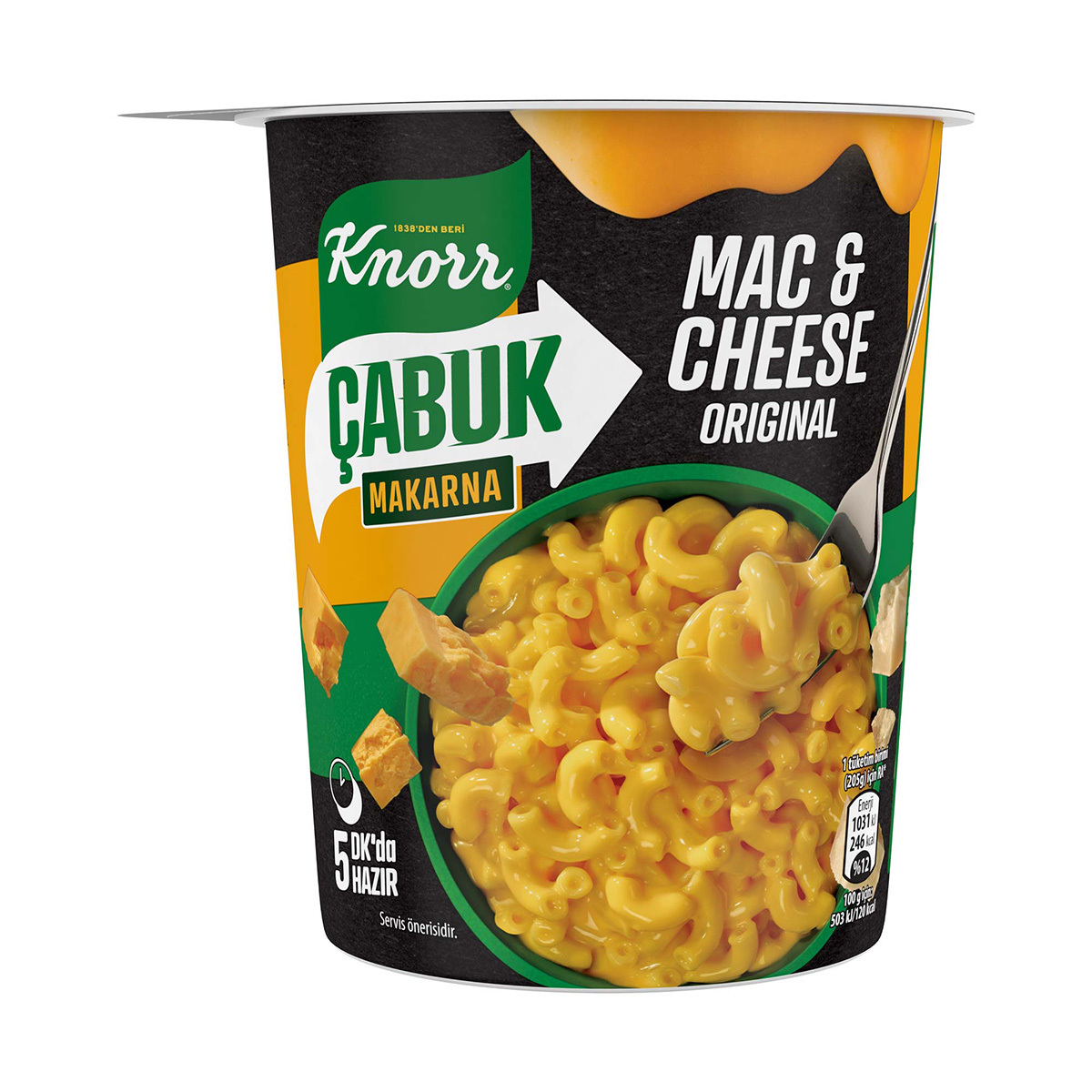 Knorr Çabuk Makarna Mac & Cheese (Bardak) 65 G